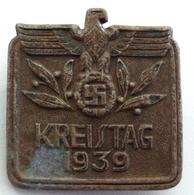 WK II Anstecknadel Kreistag 1939 Herst. Hauschild II (rostig) - War 1939-45