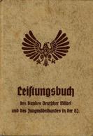 WK II Dokumente HJ Leistungsbuch Des BDM U. Jungmädelbundes II (fleckig, Einband Leicht Gelöst) - Guerra 1939-45