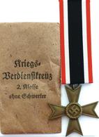 WK II Orden Kriegsverdienstkreuz 2. Kl. Mit Band Und Orign. Tüte I-II - Oorlog 1939-45