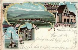 Synagoge Hattstatt (68420) Frankreich Lithographie 1899 I-II Synagogue - Judaisme