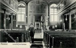 Synagoge Pleschen Innenansicht 1915 I-II Synagogue - Jewish