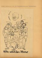 Judaika - Propaganda-Blatt Auf Papier (14,4x21,8cm) Der Deutschen Volkspartei Wahl 1932 Mit JUDEN I-II Judaisme - Judaísmo