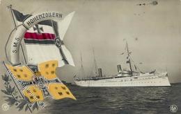 Marine SMS Hohenzollern 1909 Foto-Karte I-II - Oorlog