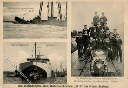 U-Boot U 3 Katastrophe Im Kieler Hafen 1911 I-II - Unterseeboote