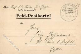 Marine Schiffspost Kaiserl. Deutsche Marine Schiffspost Nr. 65 12.11.15 SMS Danzig Kriegsgefangenenpost I-II - Sonstige & Ohne Zuordnung