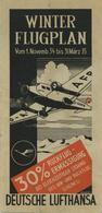 DEUTSCHE LUFTHANSA - WK II Winterflugplan Für FRANKFURT/Main 1935 I-II - Autres & Non Classés