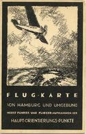 Flugzeug Flug-Karte Von Hamburg Und Umgebung Nebst Führer Und Fliegeraufnahmen Der Hauptorientierungspunkte I-II (keine  - Other & Unclassified