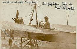 Fliegerasse (WK I) Piloten Karl Albrecht Flugtage Karlsruhe Foto AK 1913 I-II - Autres & Non Classés