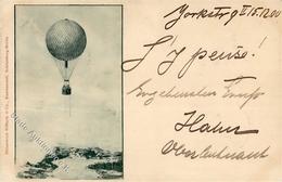 Ballon Autograph Ballonführer Friedrich Hahn 1900 I-II - Balloons