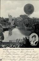 Ballon Frankfurt (6000) Kätchen Paulus Berufsluftschifferin 1906 I-II - Balloons