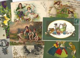 Lot 2030 De 10 CPA Fantaisies Gaufrées Embossed Illustrateurs Déstockage Pour Revendeurs Ou Collectionneurs - 5 - 99 Cartes