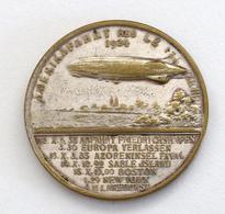 Zeppelin Medaille LZ 126 Amerikafahrt 1926 Versilbert I-II Dirigeable - Airships