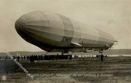 Zeppelin Potsdam (O1510) Schwaben Bei Der Landung Foto AK I-II Dirigeable - Airships