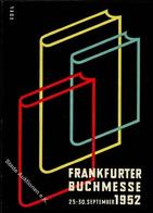FRANKFURT/Main - Frankfurter BUCHMESSE 1952 - Künstlerkarte Sign. Edel I - Other & Unclassified
