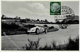 Auto Motorsport Nürburg Ring Rosenmeyer Verfolgt Caracciola Foto-Karte I-II - Other & Unclassified