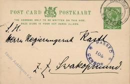 Deutsche Kolonien DSW - S.W.Africa 1/2 D GSK Mit Aptiertem-o KARIBIB 20.1916 + Rücks. Swakopmund-Ank-o Und ZENSUR I Colo - Historia