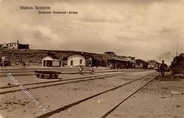 Kolonien Deutsch Südwestafrika Bahnhof Seeheim I-II Colonies - History
