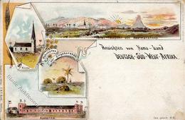 Kolonien Deutsch Südwestafrika Nama Land Kaserne  I-II (fleckig) Colonies - Historia