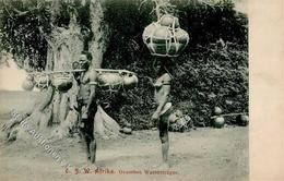 Kolonien Deutsch Südwestafrika Ovambos Wasserträger I-II Colonies - History