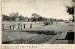 Kolonien Deutsch-Südwestafrika Straße In Windhuk Stpl. Swakopmund9.11.04 I-II Colonies - Histoire