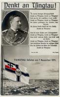 Deutsche Kolonien KIAQUTSCHOU - Denkt An TSINGTAU Gefallen Am 7.November 1914 I" Colonies - Sin Clasificación