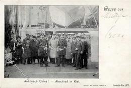 Deutsche Kolonien CHINA - Auf Nach China - Abschied In Kiel 1898 I Colonies - Unclassified