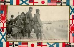 Deutsche Kolonien CHINA - INT. MANÖVER In TIENTSIN 12.11.1913  - Franz. Maschinengewehr I Colonies - Non Classés