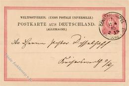 Deutsche Post Türkei Konstantinopel 11.4.1885 Vorläufer Ganzsache I-II (kl. Stauchung) - Unclassified