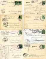 Postwesen Lot Mit 30 Ansichtskarten Mit Posthilfsstempel Meist 1900 - 1920 I-II - Post & Briefboten