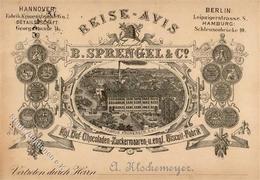 Vorläufer 1887 Hannover (3000) Reise Avis B. Sprengel & Co. I-II - Andere & Zonder Classificatie