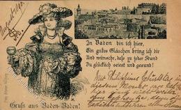 Vorläufer BADEN BADEN SCHEINER Würzburg Circa 1887, Gel. 1899 I-II R! - Andere & Zonder Classificatie