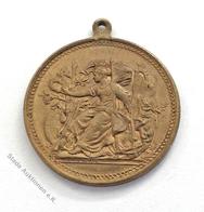 Schützen Berlin (1000) 10. Deutsches Bundesschießen 1890 Bronze Ø 32 Mm Mit Öse I-II - Otros & Sin Clasificación