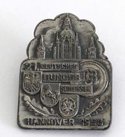 Schützen Hannover (3000) 21. Deutsches Bundesschießen 1955 Anstecknadel I-II - Altri & Non Classificati