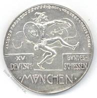 Schützen München (8000) 15 Deutsches Bundesschießen 1906 Ag Ø 38 Mm I-II - Altri & Non Classificati