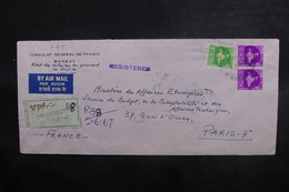 INDE - Enveloppe Du Consulat De France En Recommandé Pour Paris ( Ministre Des Affaires Etrangères ) En 1967 - L 40643 - Lettres & Documents