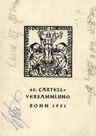 Studentika BONN - 65. Kartell-Versammlung 1951 I-II - Schools