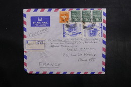 INDE - Enveloppe En Recommandé De Pondichery Pour Paris ( Ministre Des Affaires Etrangères ) En 1967 - L 40645 - Lettres & Documents