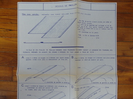 CAMION PEUGEOT  CITROEN RENAULT 1000 KG PLAN FICHE  DESSUS DE PAVILLON GRAPPIN ANNAT HOUILLES 1966 - Trucks