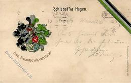 Studentika Hagen (5800) Schlaraffia  1913 I-II (Marke Entfernt, Fleckig) - Ecoles