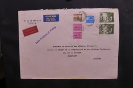 INDE - Enveloppe De L 'Ambassade De France En Exprès Pour Paris ( Ministre Des Affaires Etrangères ) En 1968 - L 40650 - Briefe U. Dokumente