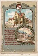 Studentika Mainz (6500) Feier Des 75 Jährigen Bestehens Der Realschule U. Einweihung Des Neubaus 1906 I-II - Schools