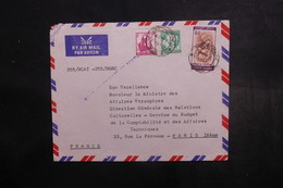 INDE - Enveloppe De Pondichery Pour Paris (Ministre Des Affaires Etrangères) En 1968 - L 40656 - Briefe U. Dokumente