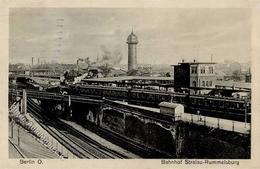 Berlin Mitte (1000) Bahnhof Stralau Rummelsburg Eisenbahn  1917 II (Stauchung) Chemin De Fer - Other & Unclassified