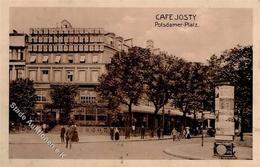Berlin Mitte (1000) Cafe Josty Litfaßsäule I-II (Marke Entfernt) - Autres & Non Classés