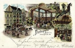 Berlin Mitte (1000) Gasthaus Dortmunder Leipziger Str. 109 Straßenbahn  Lithographie 1898 I-II (Ecken Abgestoßen) - Sonstige & Ohne Zuordnung