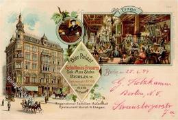 Berlin Mitte (1000) Gasthaus Schultheiß Bierpalast  Behrenstraße  1899 II (Stauchung) - Sonstige & Ohne Zuordnung