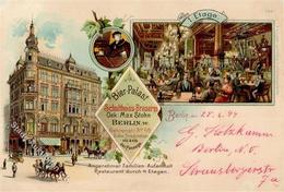 Berlin Mitte (1000) Gasthaus Schultheiß Bierpalast  Behrenstraße  1899 II (Stauchung) - Autres & Non Classés