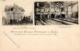 Berlin Mitte (1000) Gruss Vom Preiskegeln 1900 II (Stauchung) Montagnes - Sonstige & Ohne Zuordnung