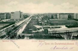 Charlottenburg (1000) Bahnhof Westend Spandauer Straße  Winter  II (Stauchung, Marke Entfernt) - Otros & Sin Clasificación