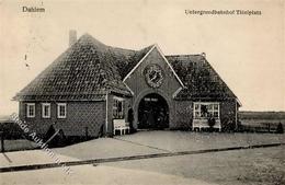 Dahlem (1000) Untergrundbahnhof Thielplatz 1917 I-II - Otros & Sin Clasificación
